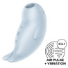 Satisfyer Stimulateur de Clitoris Seal You Soon Bleu glacier